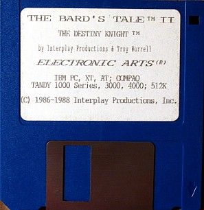Media for The Bard's Tale II: The Destiny Knight (DOS) (Slash budget release)