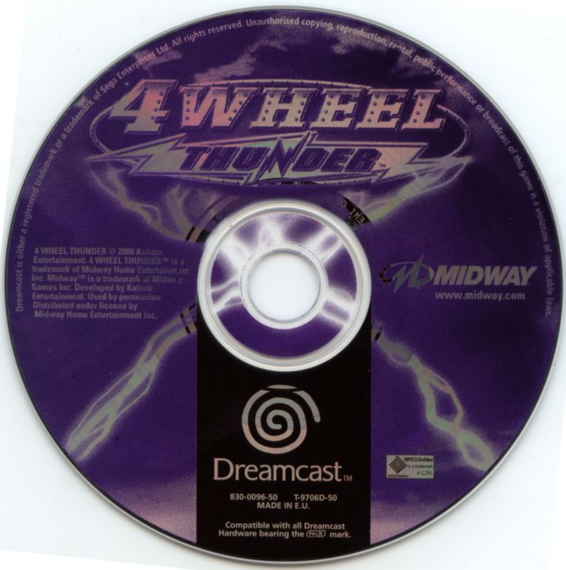 Media for 4 Wheel Thunder (Dreamcast)