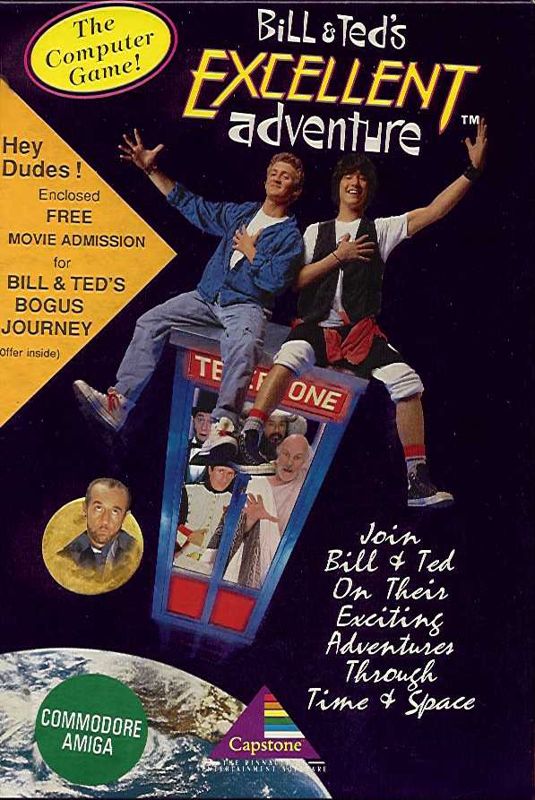 Front Cover for Bill & Ted's Excellent Adventure (Amiga)