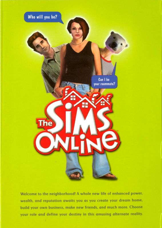 Inside Cover for The Sims Online (Windows) (2003 Version): Left Flap