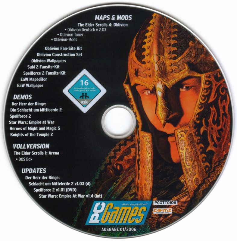 Media for The Elder Scrolls: Arena (DOS) (PC Games Sonderheft 01/2006 covermount)