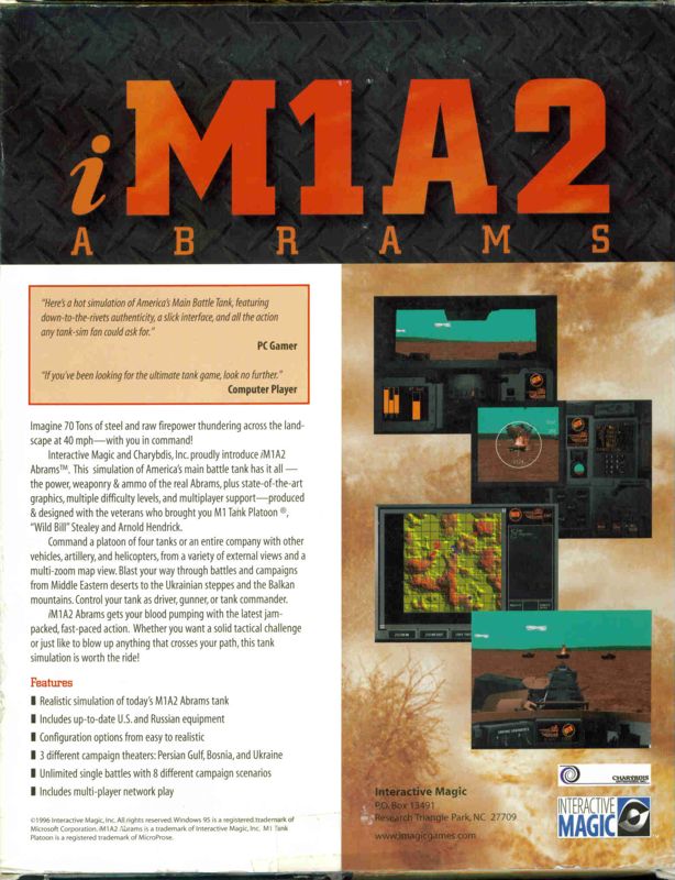 Back Cover for iM1A2 Abrams (Windows)