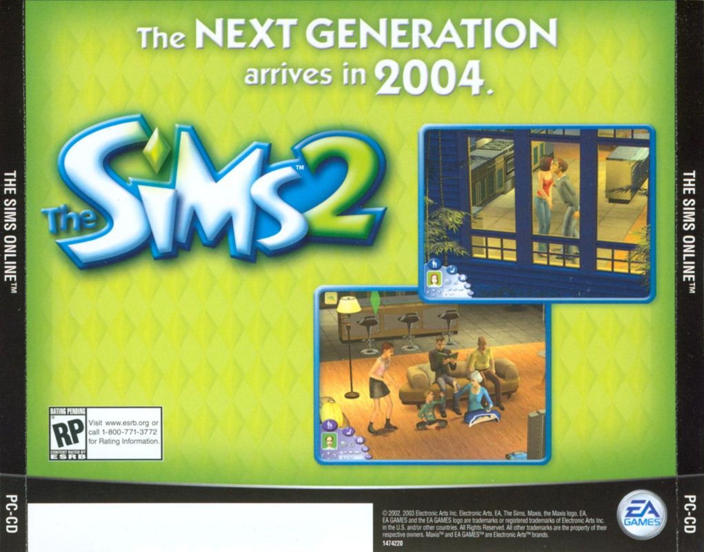 Other for The Sims Online (Windows) (2003 Version): Jewel Case - Back