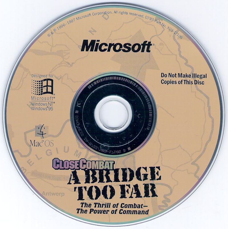 Media for Close Combat: A Bridge Too Far (Macintosh and Windows)