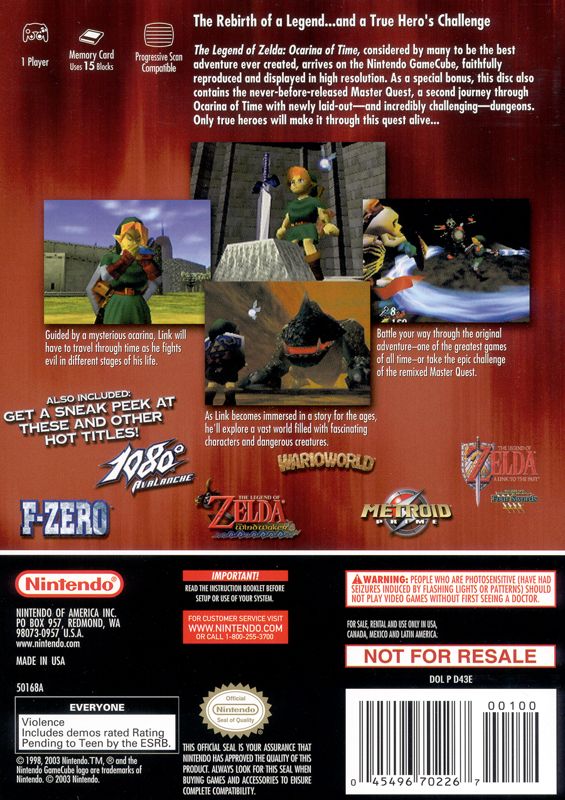 The Legend of Zelda: Ocarina of Time / Master Quest