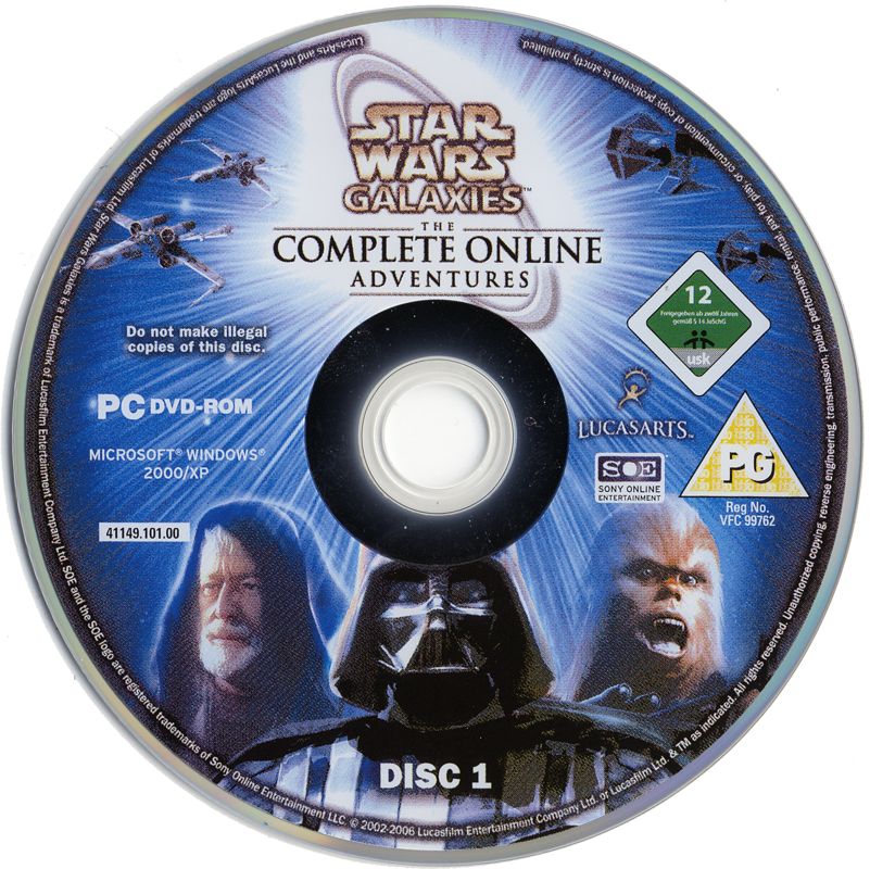 Media for Star Wars: Galaxies - The Complete Online Adventures (Windows): Game Disc