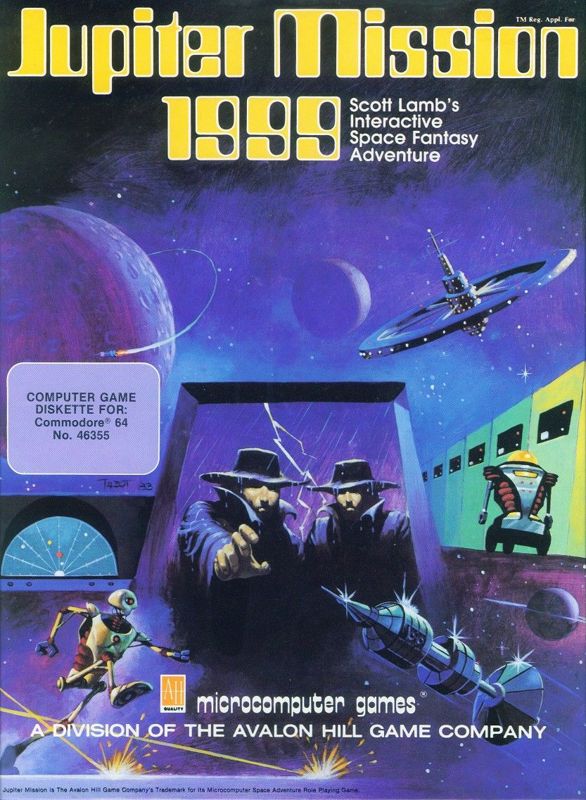 Front Cover for Jupiter Mission 1999 (Commodore 64)
