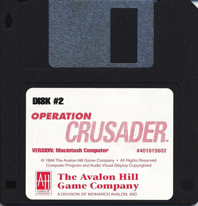Media for Operation Crusader (Macintosh): Disk 2