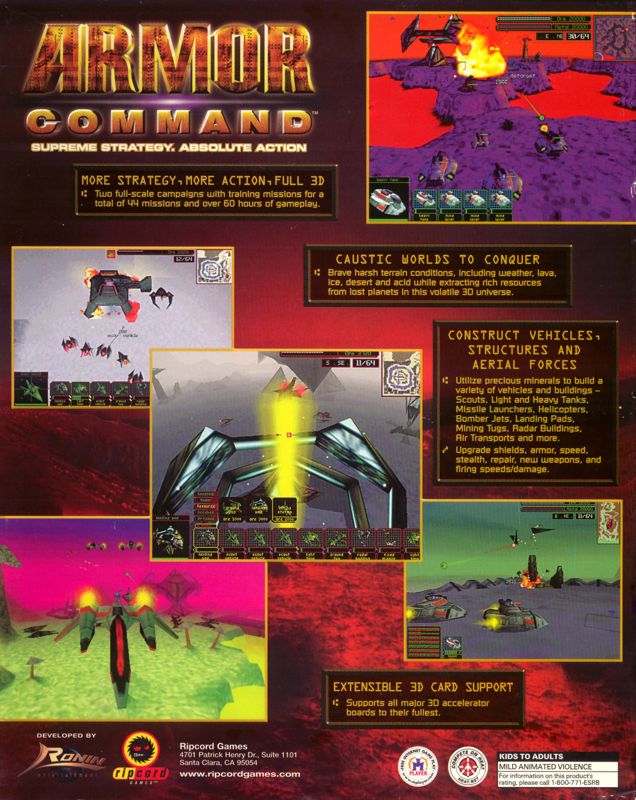 Back Cover for Armor Command (Windows)