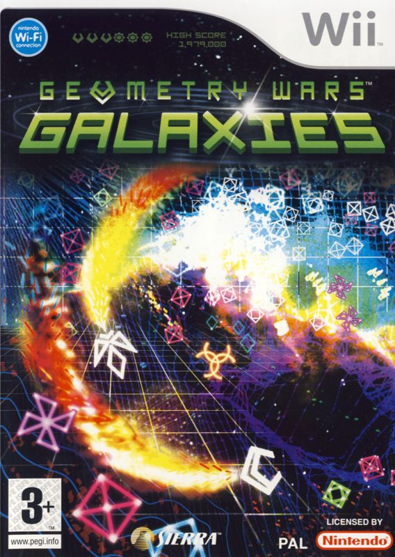 Front Cover for Geometry Wars: Galaxies (Wii)
