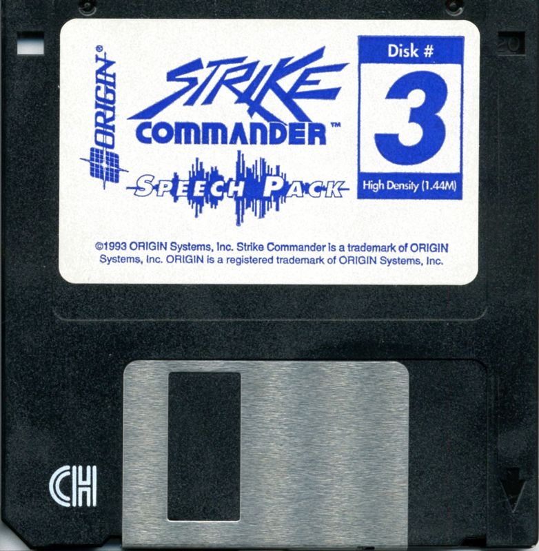 Media for Strike Commander: Speech Pack (DOS): Disk 3
