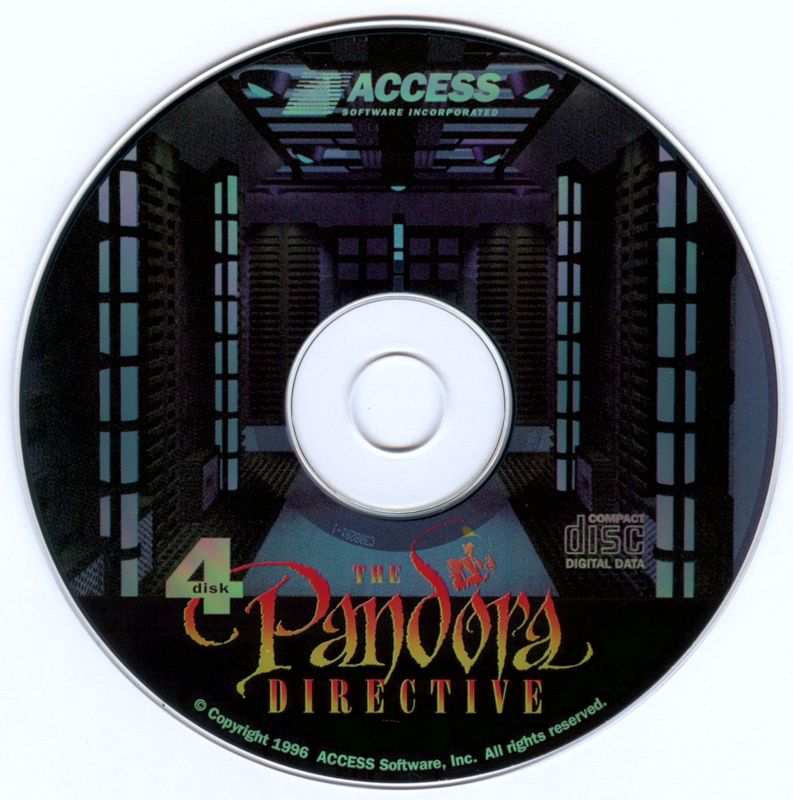 Media for The Pandora Directive (DOS): Disc 4