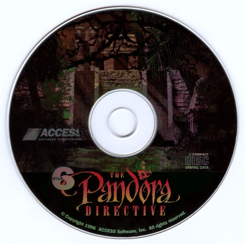 Media for The Pandora Directive (DOS): Disc 6