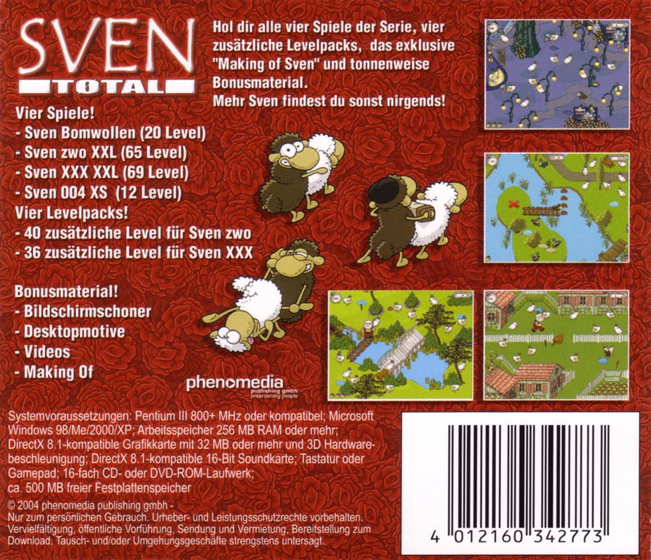 Other for Sven Tøtal (Windows): Jewel Case - Back