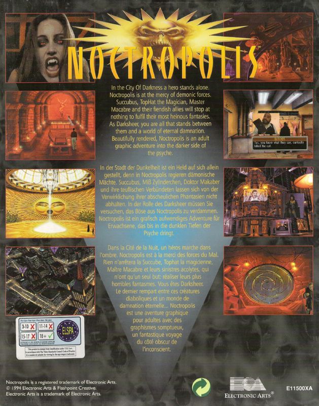 Noctropolis cover or packaging material - MobyGames