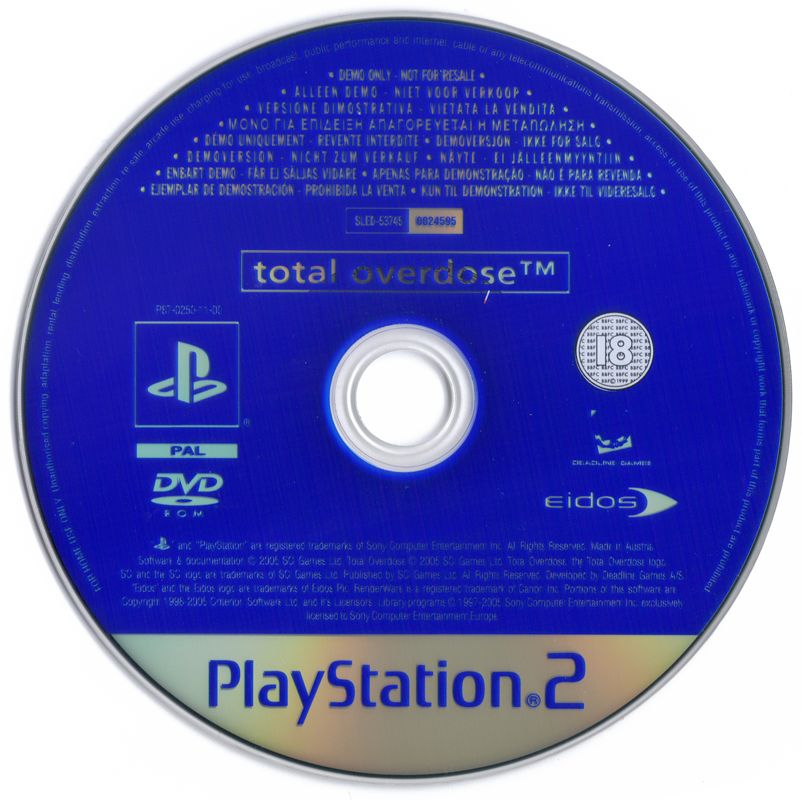 Media for Total Overdose: A Gunslinger's Tale in Mexico (PlayStation 2) (Demo version)