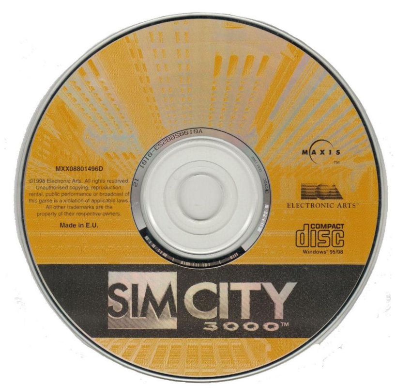 Media for SimCity 3000 (Windows)