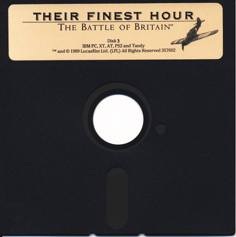 Media for Their Finest Hour: The Battle of Britain (DOS): Disk 3