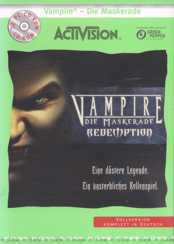 Front Cover for Vampire: The Masquerade - Redemption (Windows) (Green Pepper release (#124))
