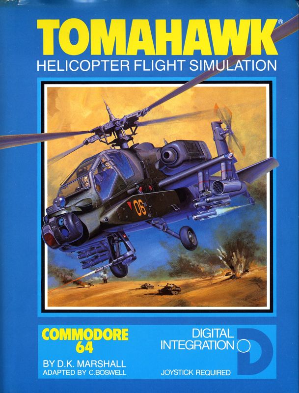Front Cover for Tomahawk (Commodore 64)