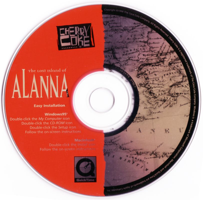 Media for The Lost Island of Alanna (Macintosh and Windows) (Mail Distribution Package): Disc 1/2