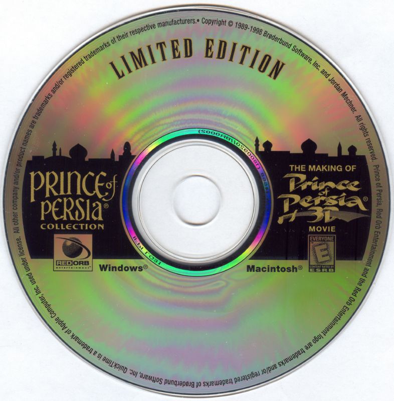 Media for Prince of Persia Collection (Macintosh and Windows) (Limited Edition)