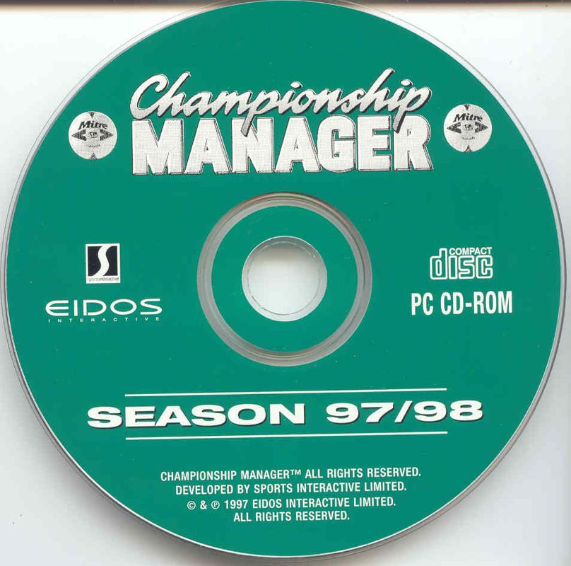 Media for Championship Manager: Season 97/98 (DOS)