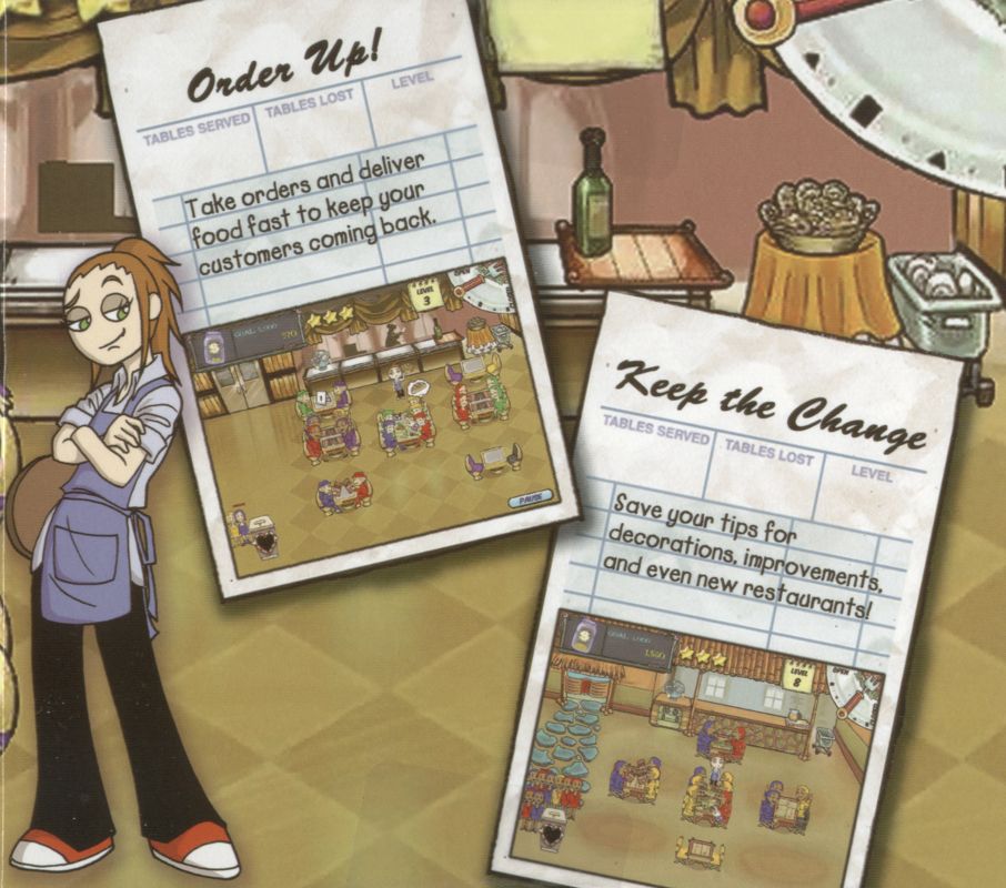 Inside Cover for Diner Dash (Windows): Right