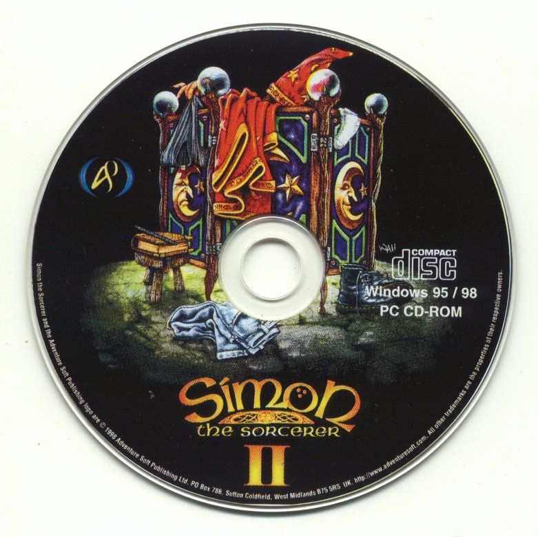 Media for Simon the Sorcerer II: The Lion, the Wizard and the Wardrobe (Windows)