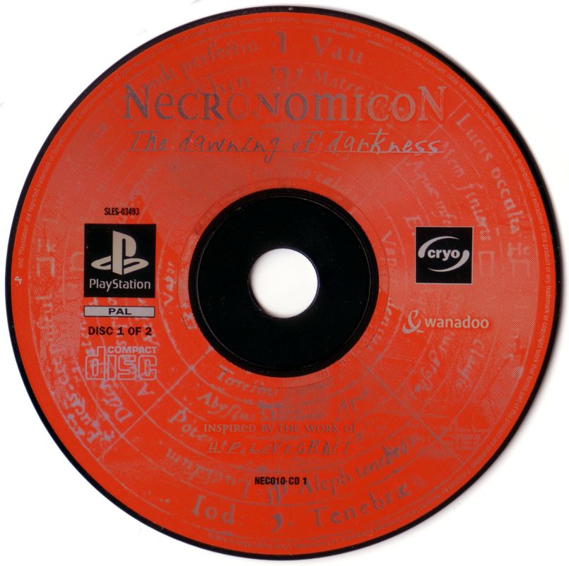 Media for Necronomicon: The Gateway to Beyond (PlayStation): Disc 1 of 2