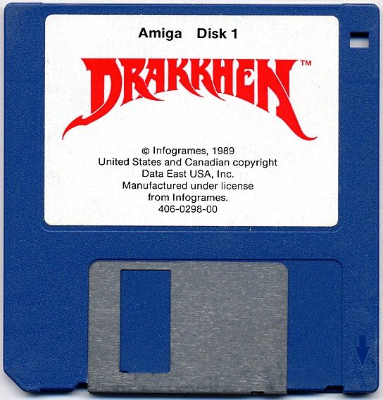 Media for Drakkhen (Amiga): Disk 1/2