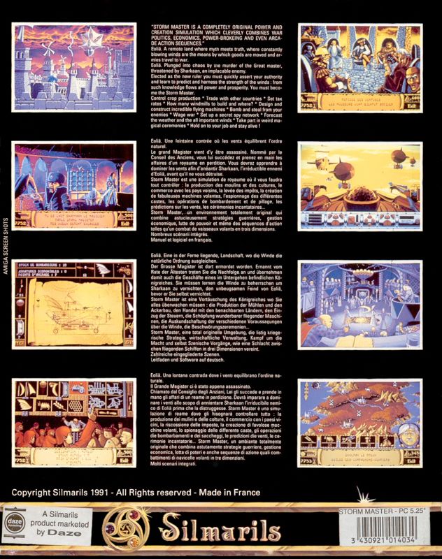 Back Cover for Storm Master (DOS)