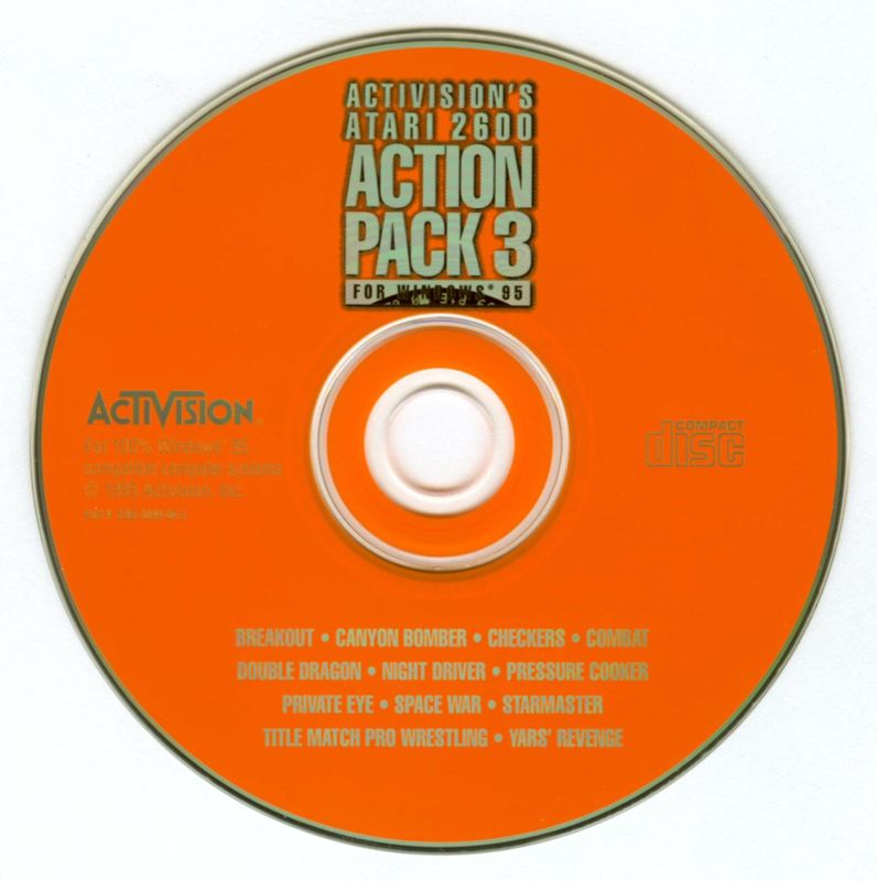 Activision's Atari 2600 Action Pack 3 cover or packaging material