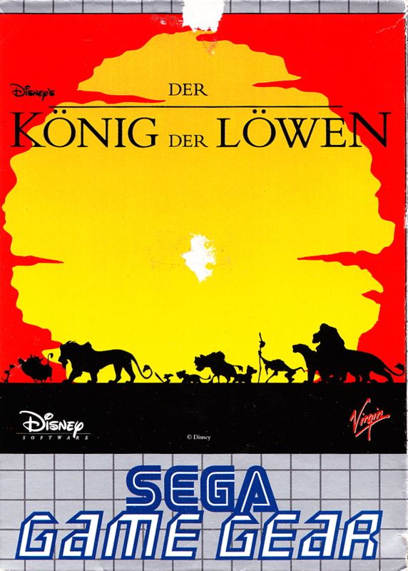 Front Cover for The Lion King (Game Gear)