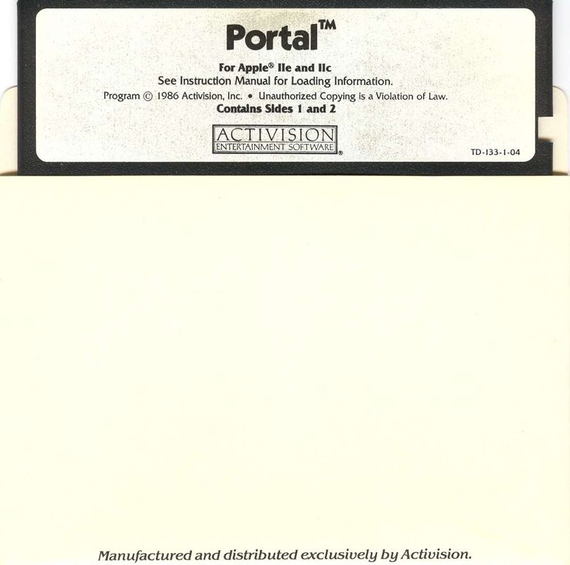Media for Portal (Apple II): 1/3