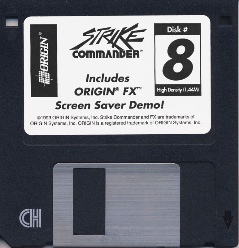 Media for Strike Commander (DOS): Disk 8