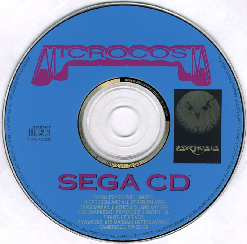 Media for Microcosm (SEGA CD)