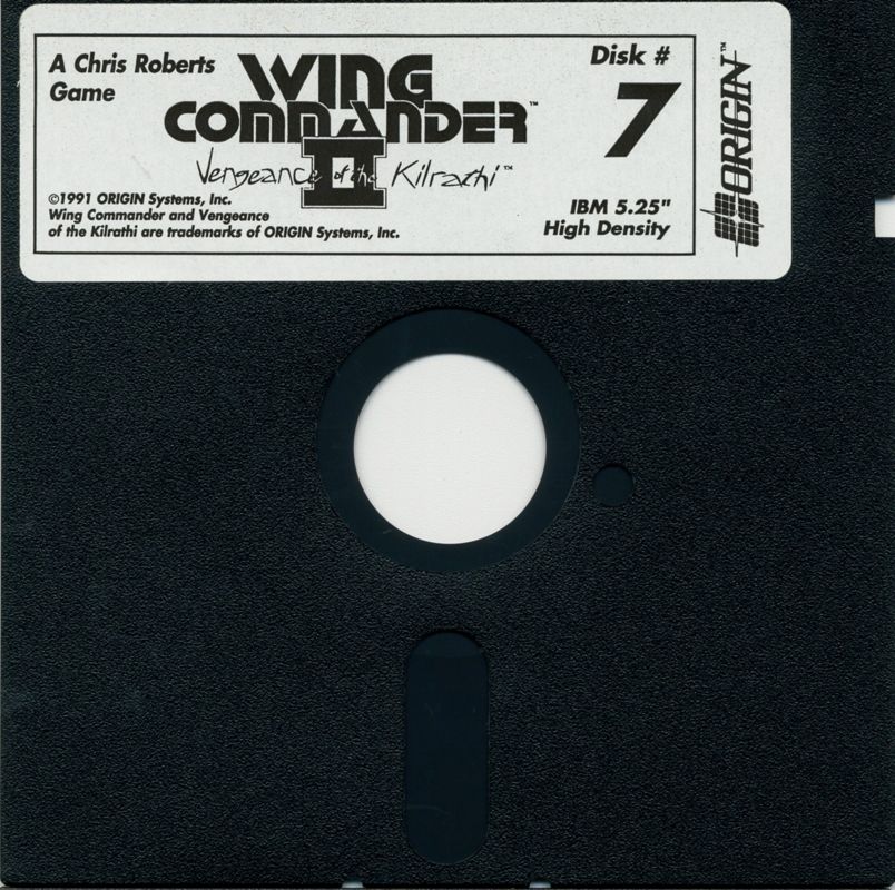Media for Wing Commander II: Vengeance of the Kilrathi (DOS) (5.25" Disk release): Disk 7