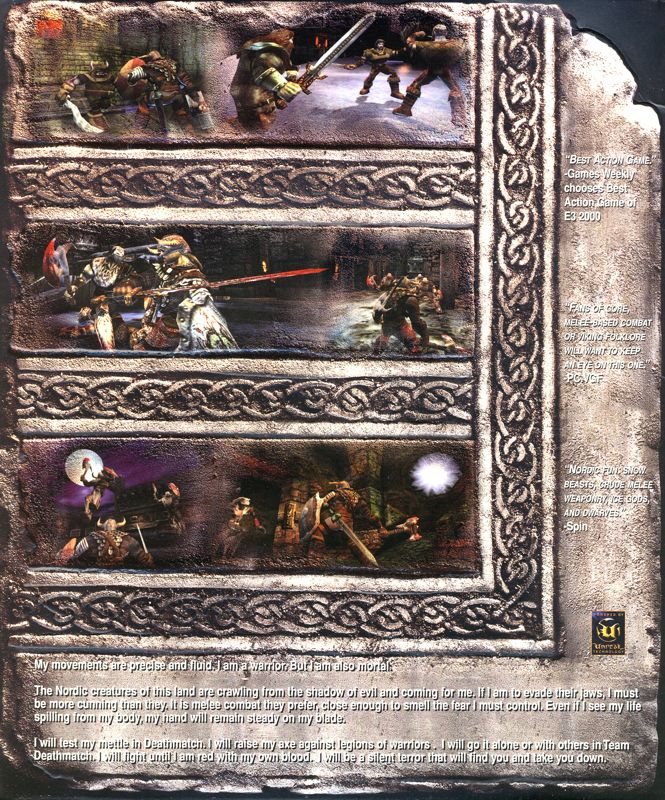 Inside Cover for Rune (Windows): Right Flap