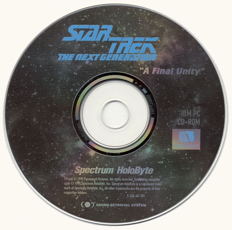 Media for Star Trek: The Next Generation - "A Final Unity" (DOS)