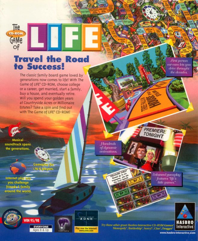 Back Cover for The Game of Life (Windows)
