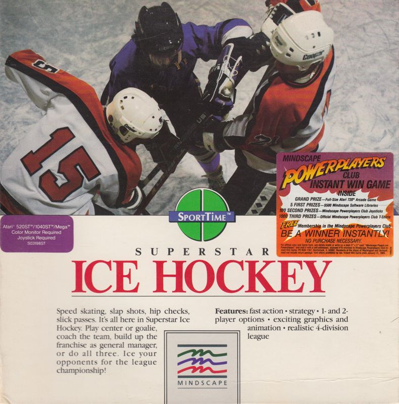 Front Cover for Superstar Ice Hockey (Atari ST)