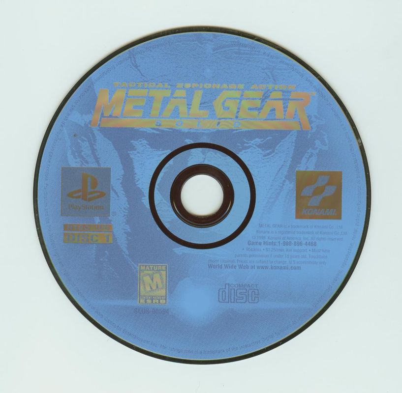 Media for Metal Gear Solid (PlayStation): Disc 1