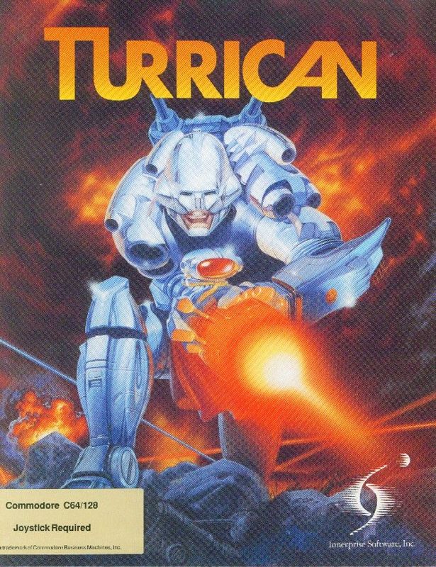 家庭用ゲームソフト TURRICAN [COMMODORE64] Turrican cover or packaging material - MobyGames