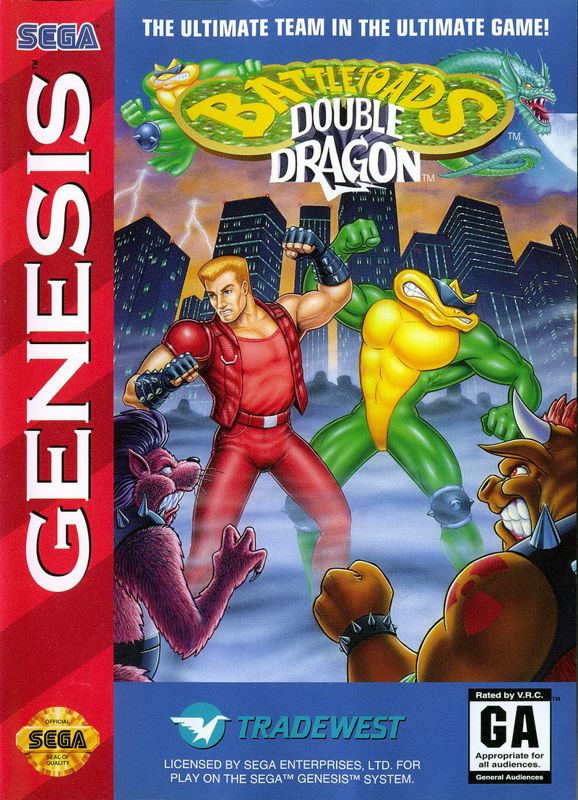 Front Cover for Battletoads / Double Dragon (Genesis)