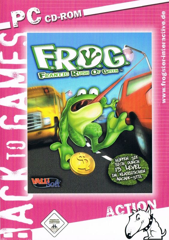 Front Cover for F.R.O.G.: Frantic Rush of Green (Windows) (Back to Games release)