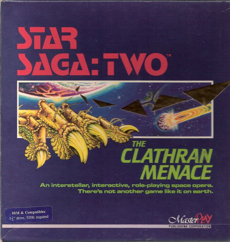 Front Cover for Star Saga: Two - The Clathran Menace (DOS)