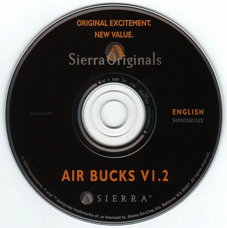 Media for Air Bucks (DOS) ("Sierra Originals" Budget Release (v1.2))