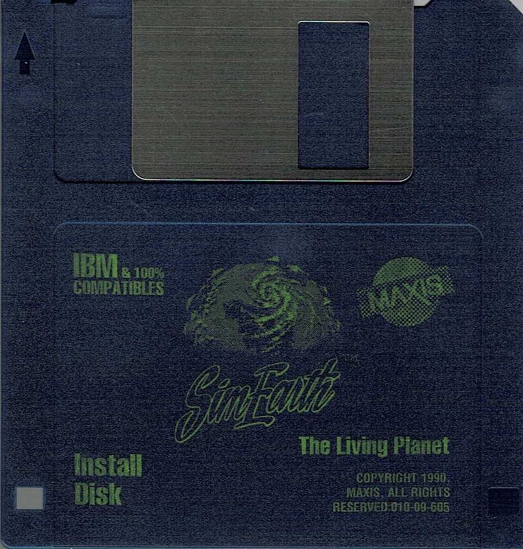 Media for SimEarth: The Living Planet (DOS): Install Disk - 3,5''
