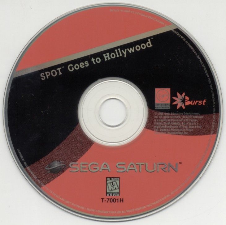 Media for Spot Goes to Hollywood (SEGA Saturn)